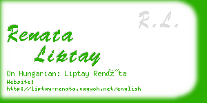 renata liptay business card